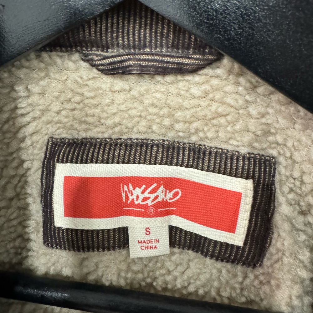 Mossimo brown corduroy Sherpa lined jacket size S - Picture 3 of 8